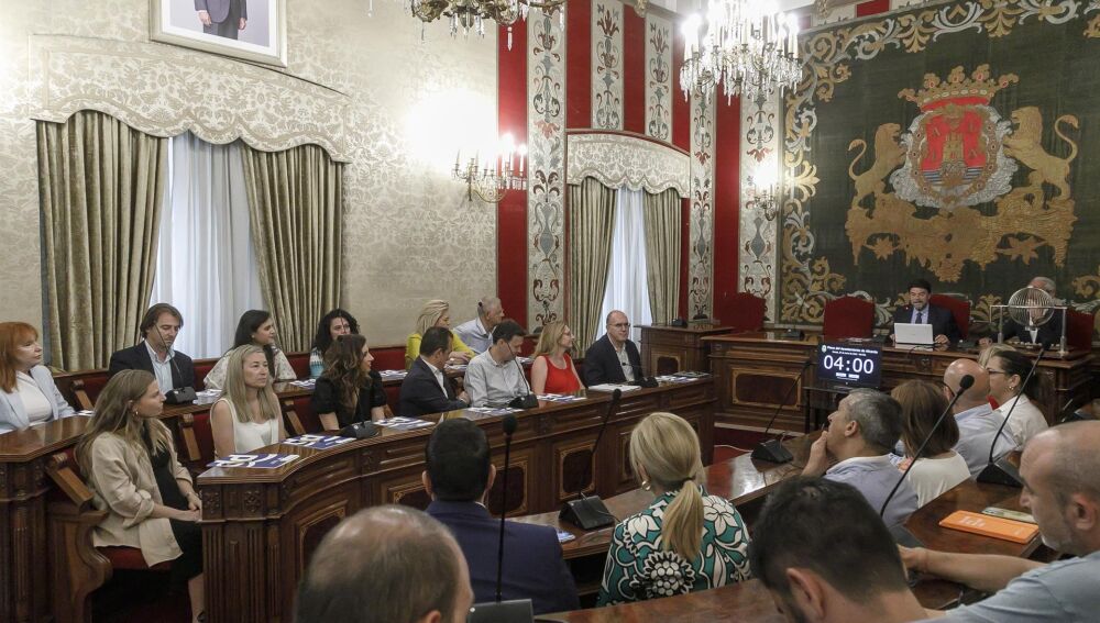 Una imagen del Salón de Plenos de Alicante 
