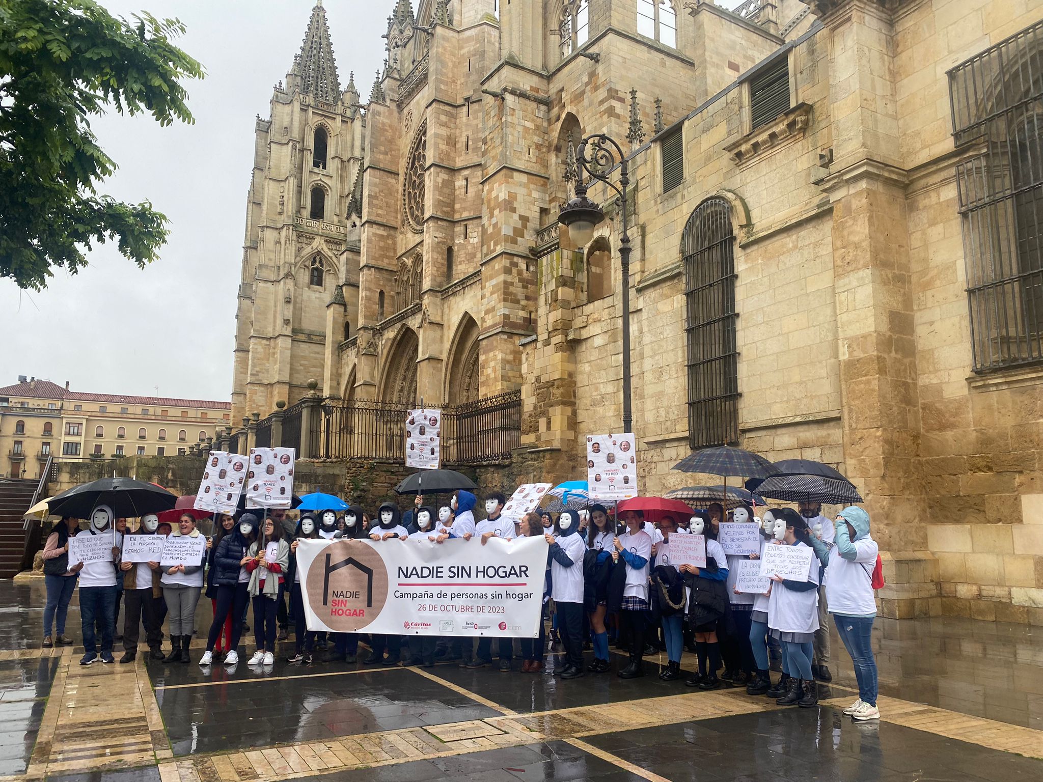 Cáritas León se manifiesta para dar protección a las personas sin hogar Cáritas León se manifiesta para dar protección a las personas sin hogar