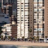 Obras en el paseo de la Playa de Levante de Benidorm