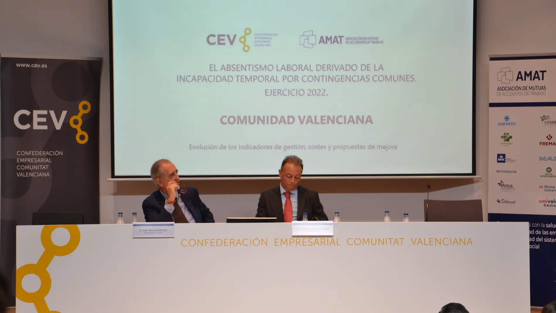 Salvador Navarro y Roca, en una jornada organizada por CEV y AMAT