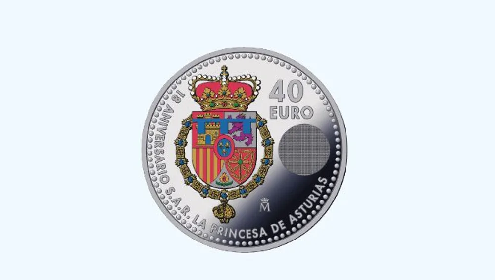 Reverso de la moneda de la Princesa de Asturias Reverso de la moneda de la Princesa de Asturias