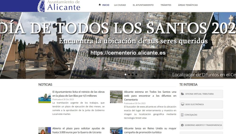 Imagen del buscador de difuntos