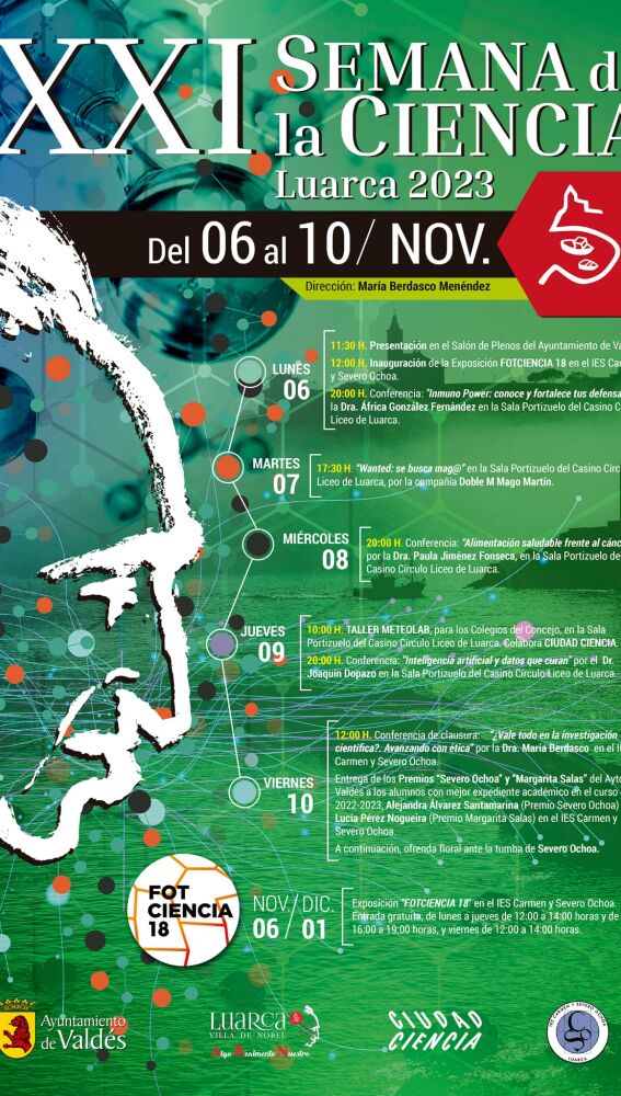 Luarca celebrara la Semana de la Ciencia entre el 6 y el 10 de noviembre.