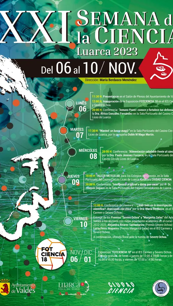Luarca celebrara la Semana de la Ciencia entre el 6 y el 10 de noviembre. Luarca celebrara la Semana de la Ciencia entre el 6 y el 10 de noviembre.