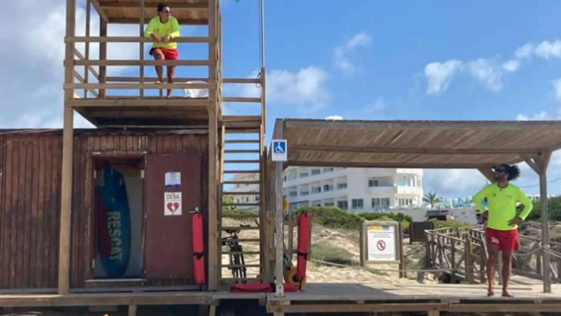 Formentera termina el verano con un total de 55 rescates por parte de su servicio de socorrismo