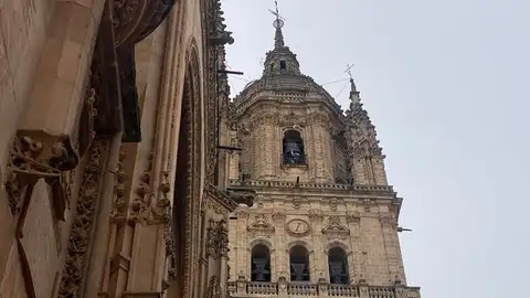 Ángel Rufino de Haro, soltando una paloma en Salamanca Ángel Rufino de Haro, soltando una paloma en Salamanca
