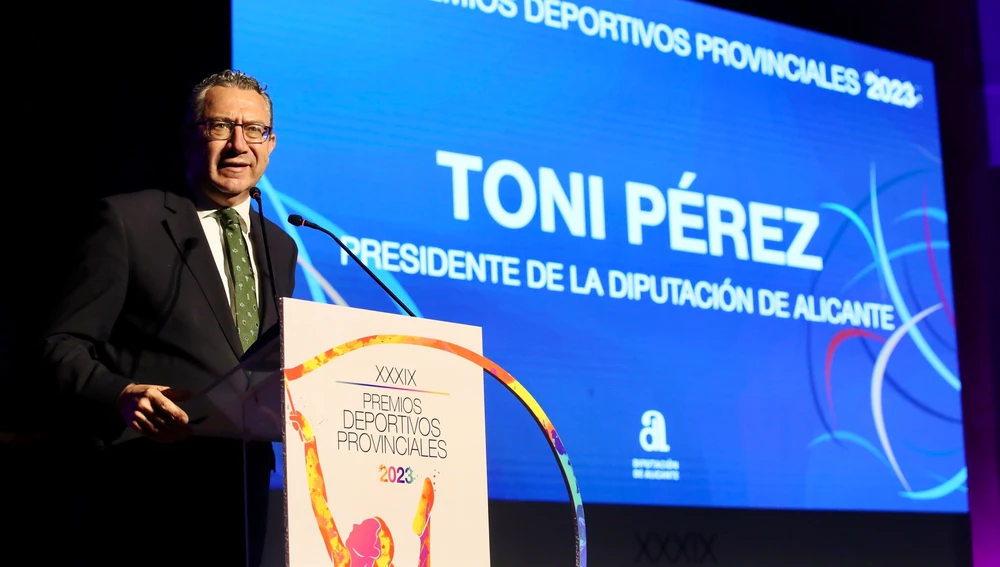 Toni Pérez, presidente de la Diputación de Alicante