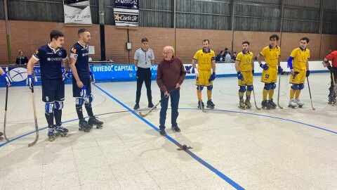El Oviedo Roller homenaje&oacute; al PAdre Vald&eacute;s en el duelo con el Jolaseta.
