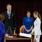 La princesa Leonor jura la Constitución ante la presidenta del Congreso La princesa Leonor jura la Constitución ante la presidenta del Congreso