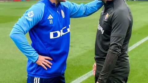 Santi Cazorla y Xavi Hern&aacute;ndez, en La Mas&iacute;a