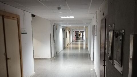 Pasillo de una de las plantas del Hospital Perpetuo Socorro