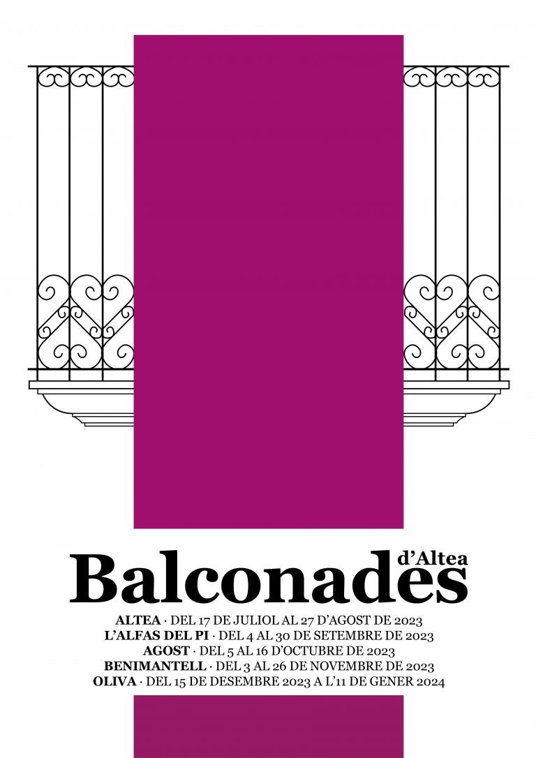 Las 'Balconades' de Altea llegan a Benimantell Las 'Balconades' de Altea llegan a Benimantell