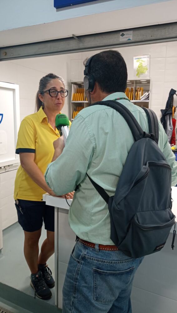 Durante el programa conversamos con la cartera del pueblo.