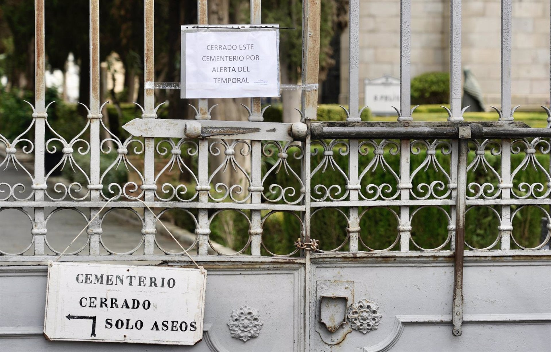 Reabren el cementerio, los centros del IMD y la Feria del Libro al acabar el aviso por vientos Reabren el cementerio, los centros del IMD y la Feria del Libro al acabar el aviso por vientos