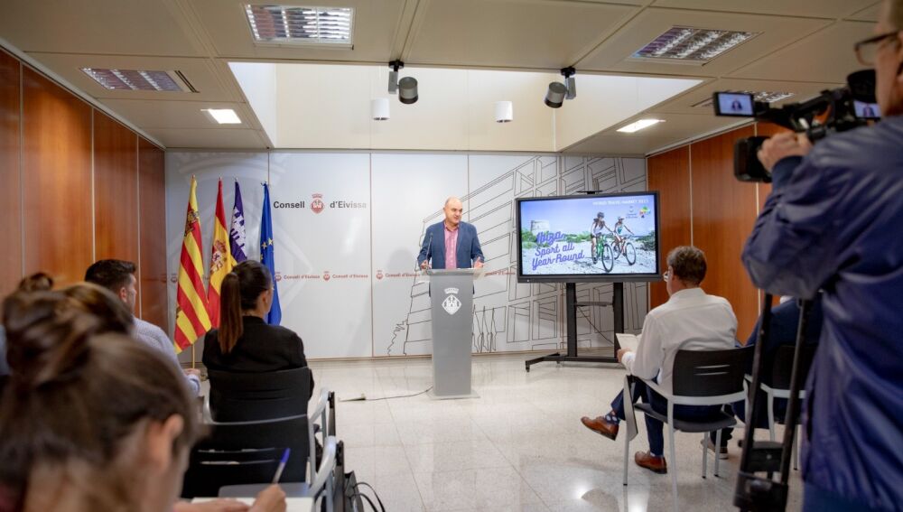 Vicent Marí durante su presentación en el Consell d'Eivissa