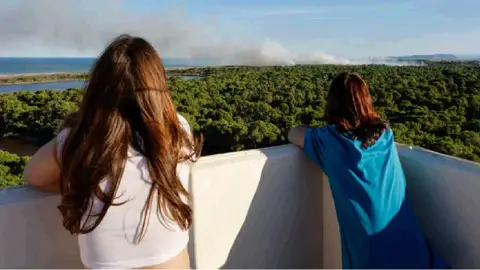 Imagen de uno de los últimos incendios en La Devesa pirómano