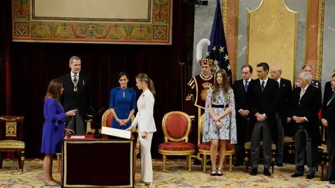 La princesa Leonor jurando la Constitución La princesa Leonor jurando la Constitución