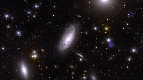 Detalle del c&uacute;mulo de galaxias de Perseo