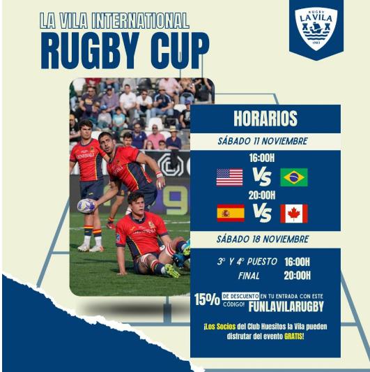 El jueves llega la selección española de Rugby a la Vila, la última en llegar para la I Rugby International Cup El jueves llega la selección española de Rugby a la Vila, la última en llegar para la I Rugby International Cup
