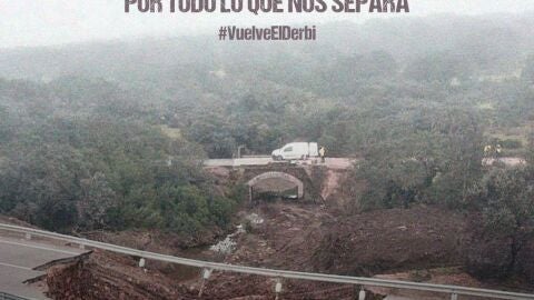 Cartel del partido CD Badajoz - Cacere&ntilde;o