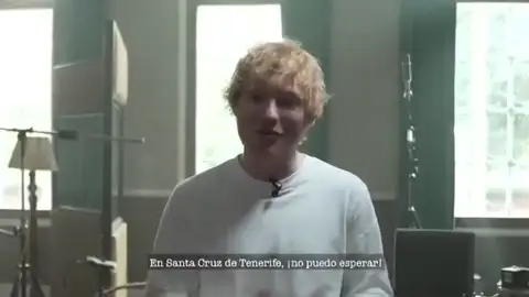 Ed Sheeran anuncia en un vídeo su concierto en Tenerife 