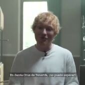 Ed Sheeran anuncia en un vídeo su concierto en Tenerife 