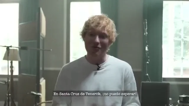 Ed Sheeran anuncia en un vídeo su concierto en Tenerife Ed Sheeran anuncia en un vídeo su concierto en Tenerife