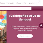 Página inicio web valdetiendas.com 