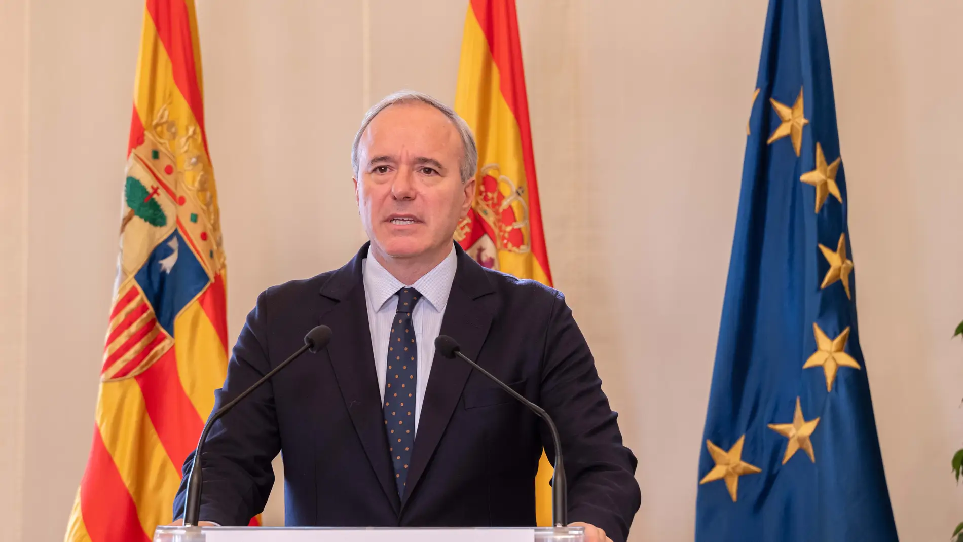El presidente de Aragón carga contra el acuerdo PSOE-Junts