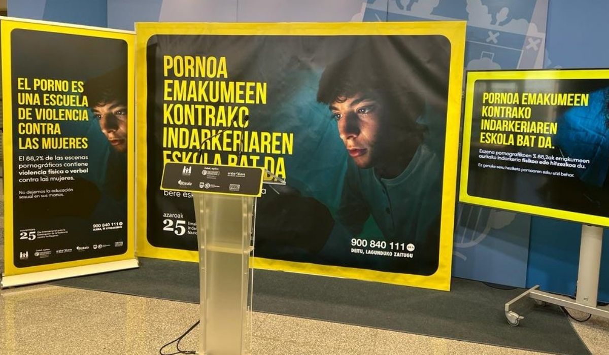 Euskadi combatirá el excesivo consumo de porno de la juventud en la campaña del 25-N Euskadi combatirá el excesivo consumo de porno de la juventud en la campaña del 25-N