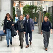 Carles Puigdemont, Laura Borràs, Jordi Turull y Míriam Nogueras