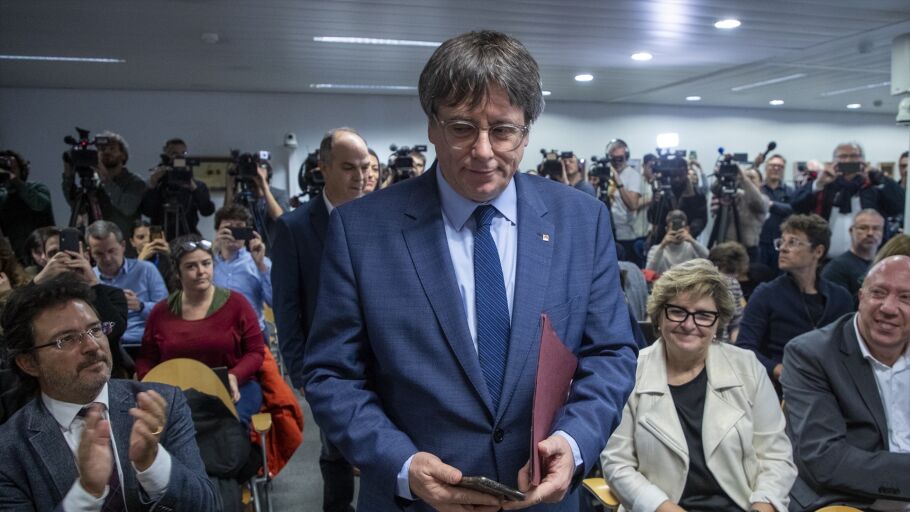 El expresidente de la Generalitat y eurodiputado de Junts, Carles Puigdemont.