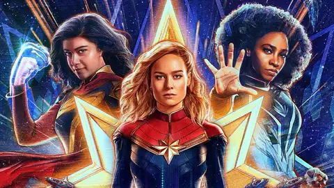 Fragmento del póster de 'The Marvels', la nueva película de la saga que dirige Nia DaCosta Fragmento del póster de 'The Marvels', la nueva película de la saga que dirige Nia DaCosta