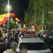 Manifestantes contra la amnistía en Santander 