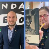 Roberto Martín, alcalde de Villamuriel de Cerrato y Concha Lobejón, la "profe" de los libros