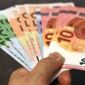 Billetes de euro en una imagen de archivo.
