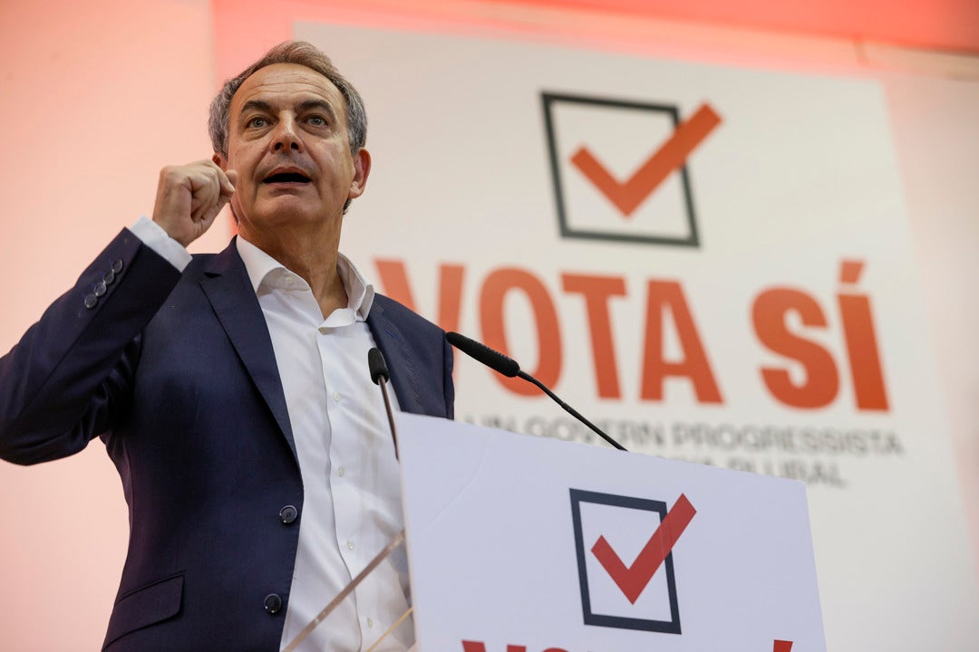 Zapatero asegura que el acuerdo PSOE-Junts es "un gran pacto de Estado" donde debería estar el PP Zapatero asegura que el acuerdo PSOE-Junts es "un gran pacto de Estado" donde debería estar el PP