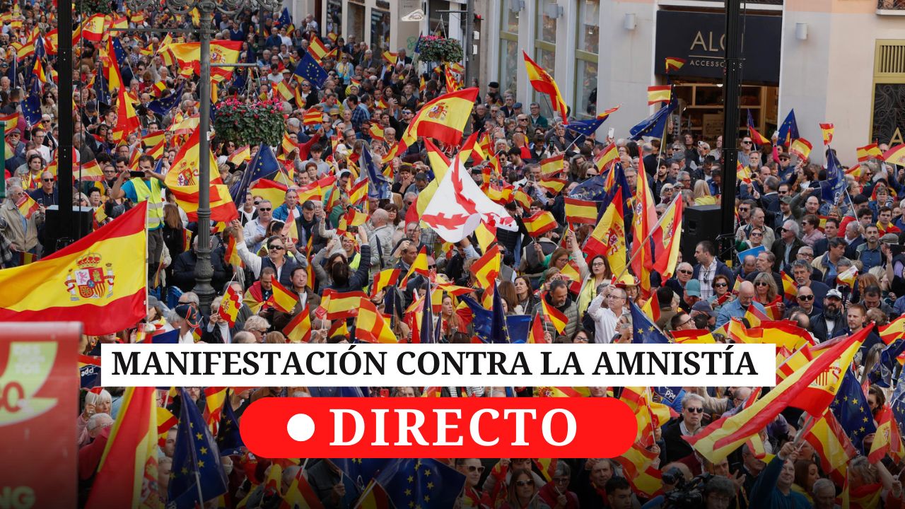 Última hora de la investidura de Sánchez: manifestaciones contra la amnistía, claves y reacciones al acuerdo con Junts Última hora de la investidura de Sánchez: manifestaciones contra la amnistía, claves y reacciones al acuerdo con Junts