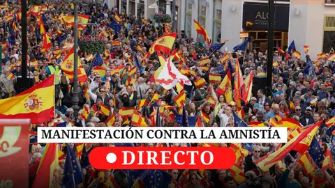 Última hora de la investidura de Sánchez: manifestaciones contra la amnistía, claves y reacciones al acuerdo con Junts Última hora de la investidura de Sánchez: manifestaciones contra la amnistía, claves y reacciones al acuerdo con Junts