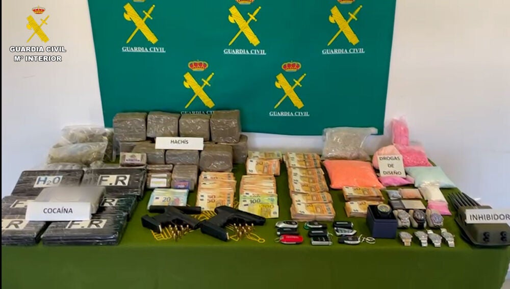 La operación ha terminado con una gran cantidad de droga incautada