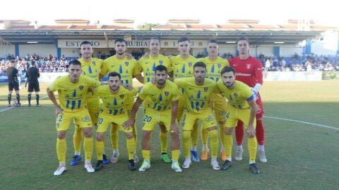 Once titular del Orihuela CF en el partido disputado este domingo en &Aacute;guilas 
