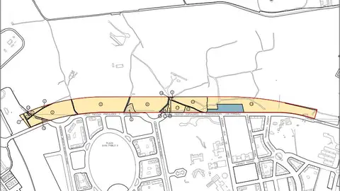 Área donde se ubican las parcelas que se van a expropiar Área donde se ubican las parcelas que se van a expropiar