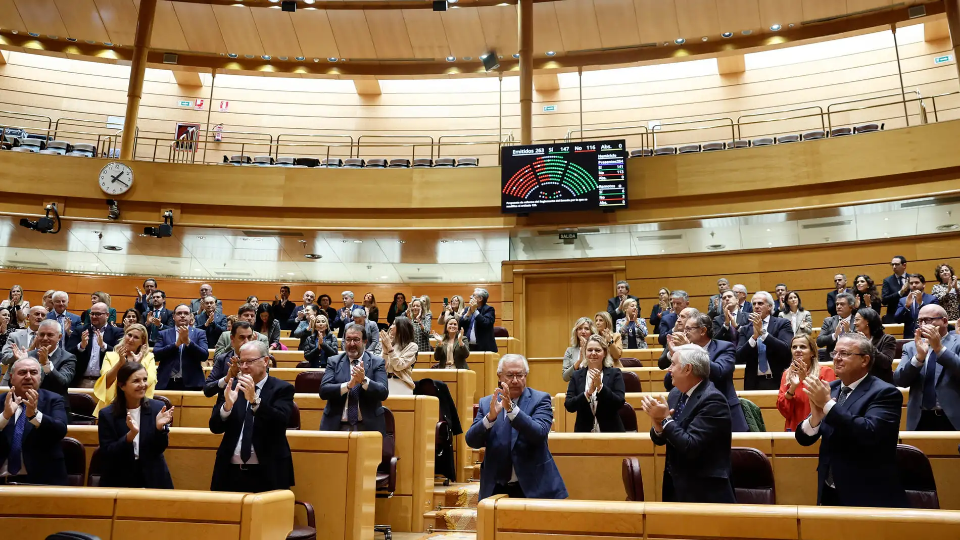 El PP aprueba en el Senado la reforma del Reglamento para ralentizar la amnistía