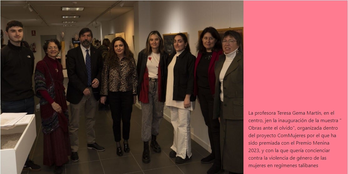 La profesora Teresa Gema Martín, premio Menina 2023 La profesora Teresa Gema Martín, premio Menina 2023