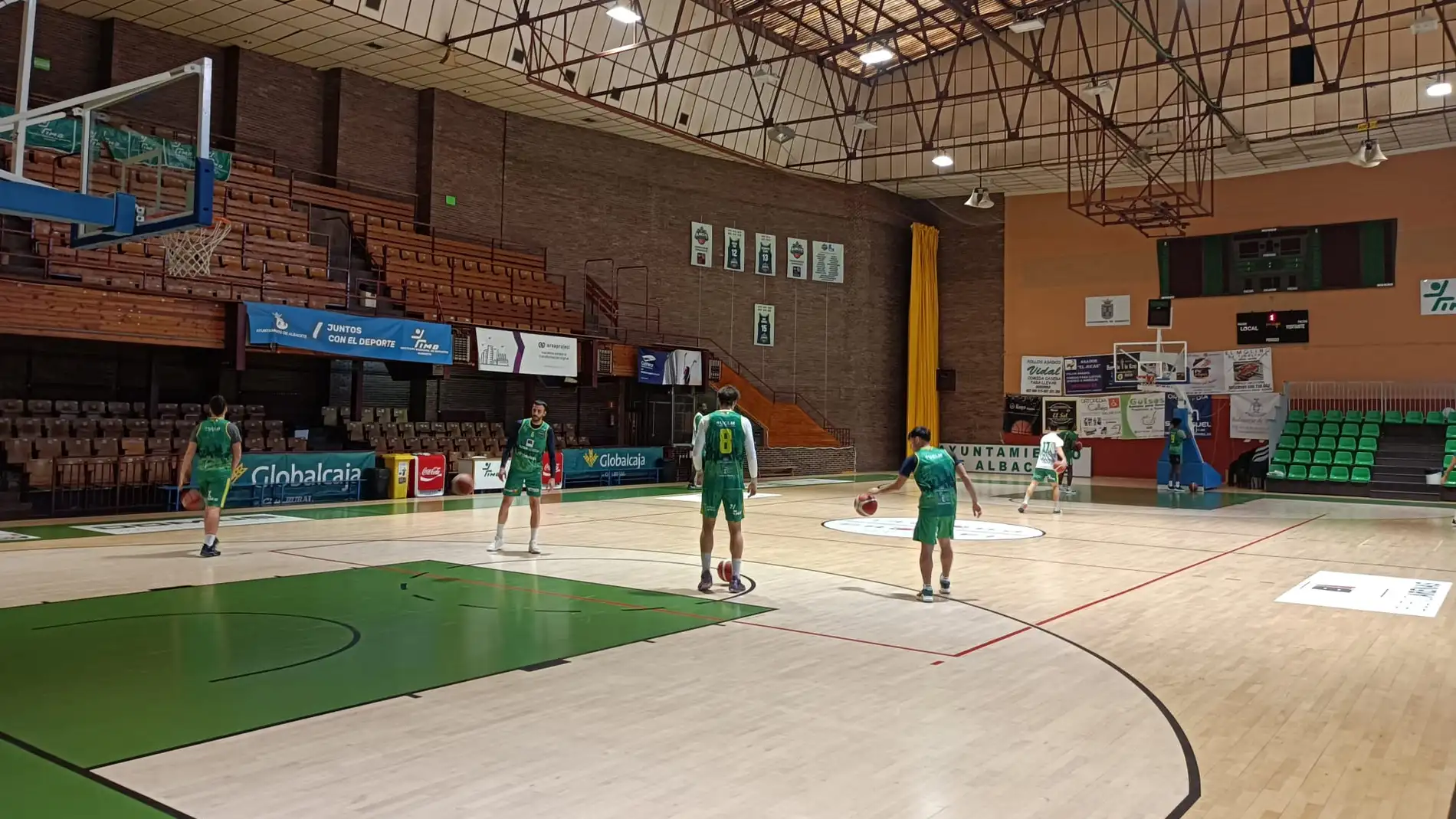 Imagen de archivo de un entrenamiento del Albacete Basket