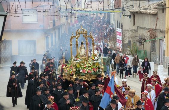 Imagen de archivo de las fiestas de Moros y Cristianos de Valera de Abajo Imagen de archivo de las fiestas de Moros y Cristianos de Valera de Abajo