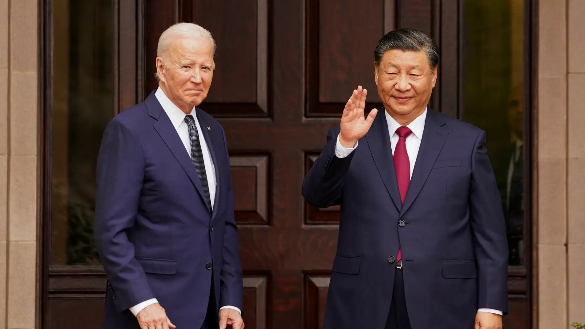 Biden y Xi Jinping en su encuentro.