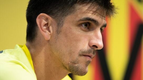 Gerard Moreno en rueda de prensa