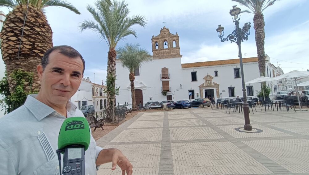 El alcalde de Trigueros, Vidal Blanco.