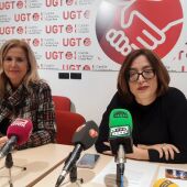 Eva Cabañas y Alfonsi Álvarez en la rueda de prensa